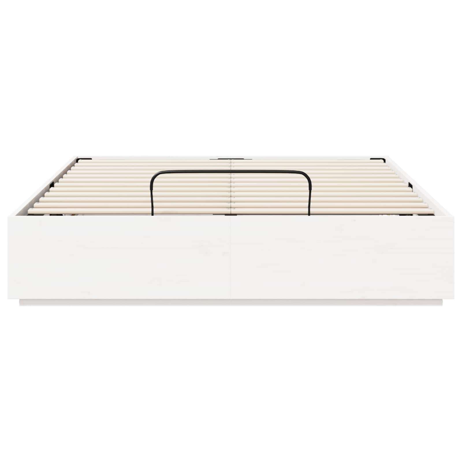 Ottomanska postelja Bela 140 x 200 cm Masivna borovina - slika 6