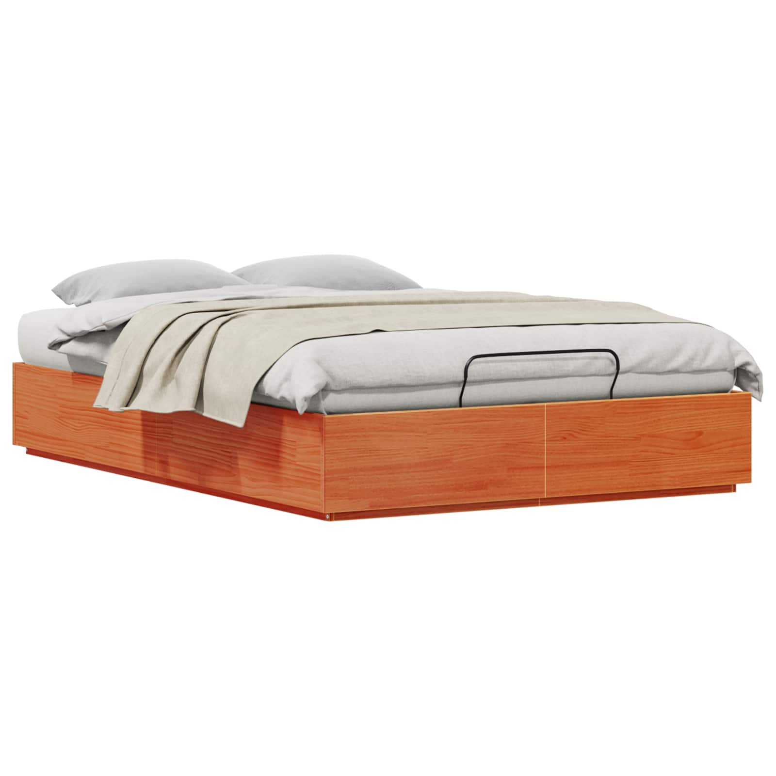 Ottoman Bedframe Wasbruin 140 x 200 cm Massief grenenhout image 1