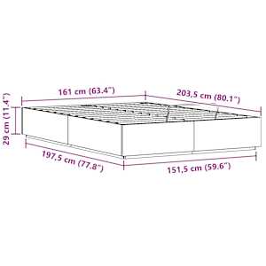 Ottoman postel Přírodní 160 x 200 cm Masivní borovice - obrázek 12