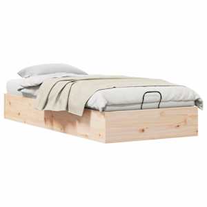 Otomanová postel s úložným prostorem Přírodní 70 x 190 cm - obrázek 3