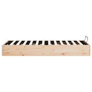 Otomanová postel s úložným prostorem Přírodní 120 x 190 cm - obrázek 6