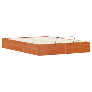 Otomanová postel s úložným prostorem Voskově Hnědá 140 x 200 cm - obrázek 5