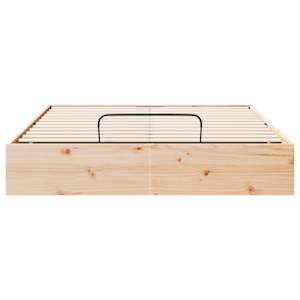 Otomanová postel s úložným prostorem Přírodní 160 x 200 cm - obrázek 5