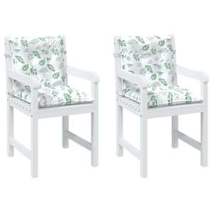 Venkovní polštář 2 pcs Jemný vzor listů 100 x 50 x 7 cm Textil - obrázek 3