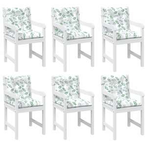 Venkovní polštář 6 pcs Bílý 100 x 50 x 7 cm textil - obrázek 3