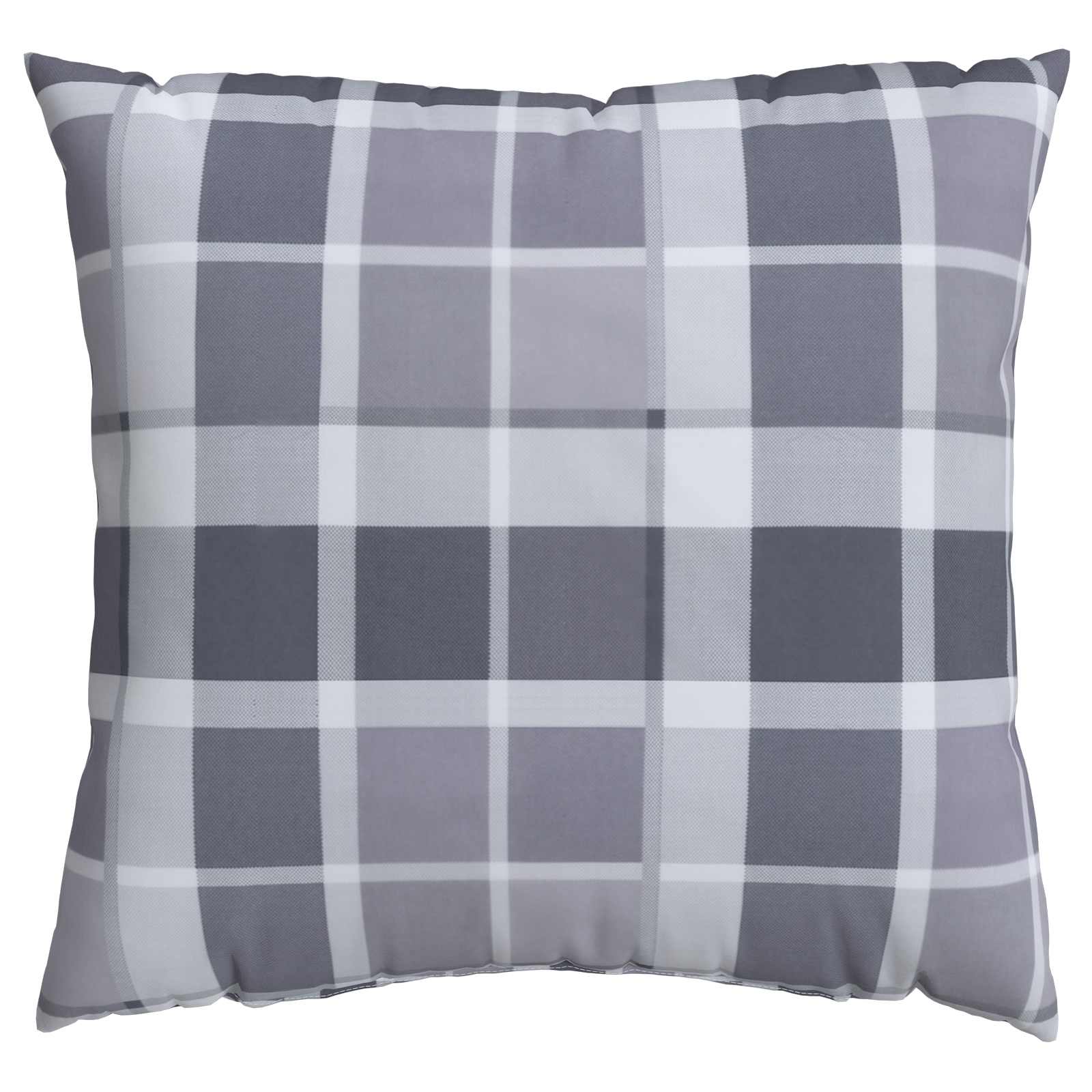 Buiten Kussen Geruit 4 pcs Grijs Ruit 40 x 40 cm Stof image 5