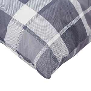 Venkovní polštář Kostkovaný 4 pcs Šedá kostka 60 x 60 cm Textil - obrázek 6