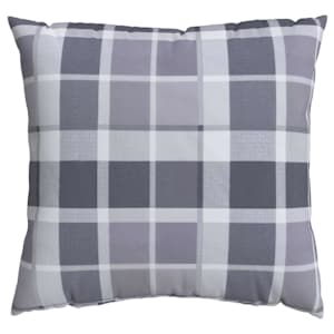 Venkovní polštář Kostkovaný 4 pcs Šedá kostka 60 x 60 cm Textil - obrázek 5