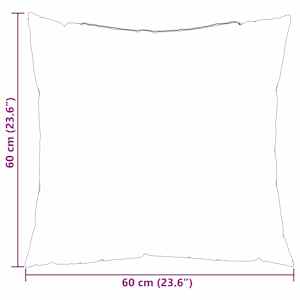 Venkovní polštář Kostkovaný 4 pcs Šedá kostka 60 x 60 cm Textil - obrázek 8