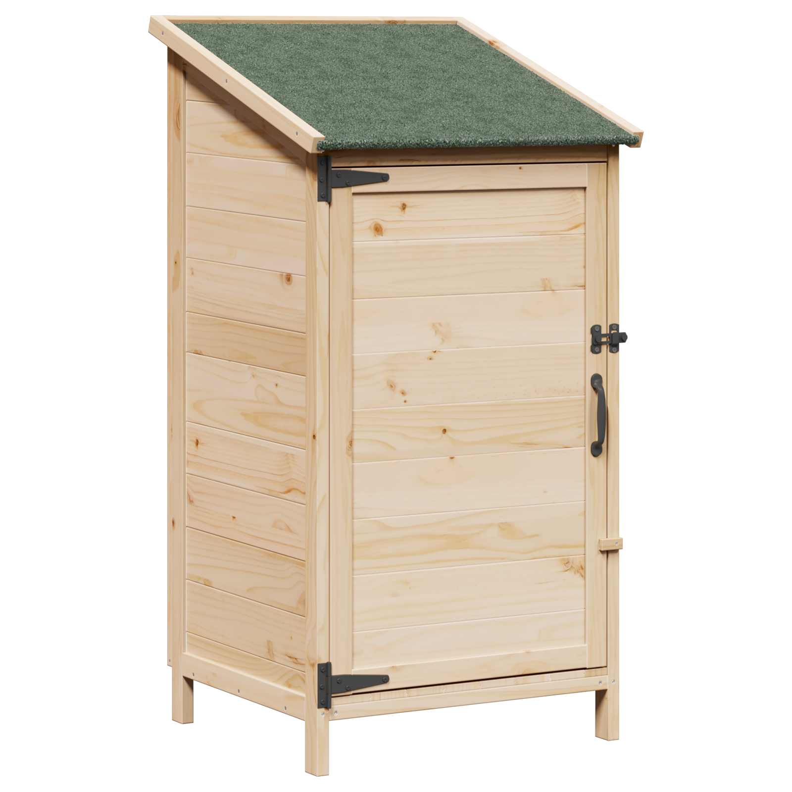 Tuinschuur Naturel 59 x 56 x 113,5 cm Bewerkt hout image 2