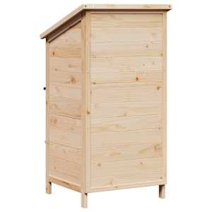 Zahradní shed Přírodní 59 x 56 x 113,5 cm Kompozitní dřevo - obrázek 6