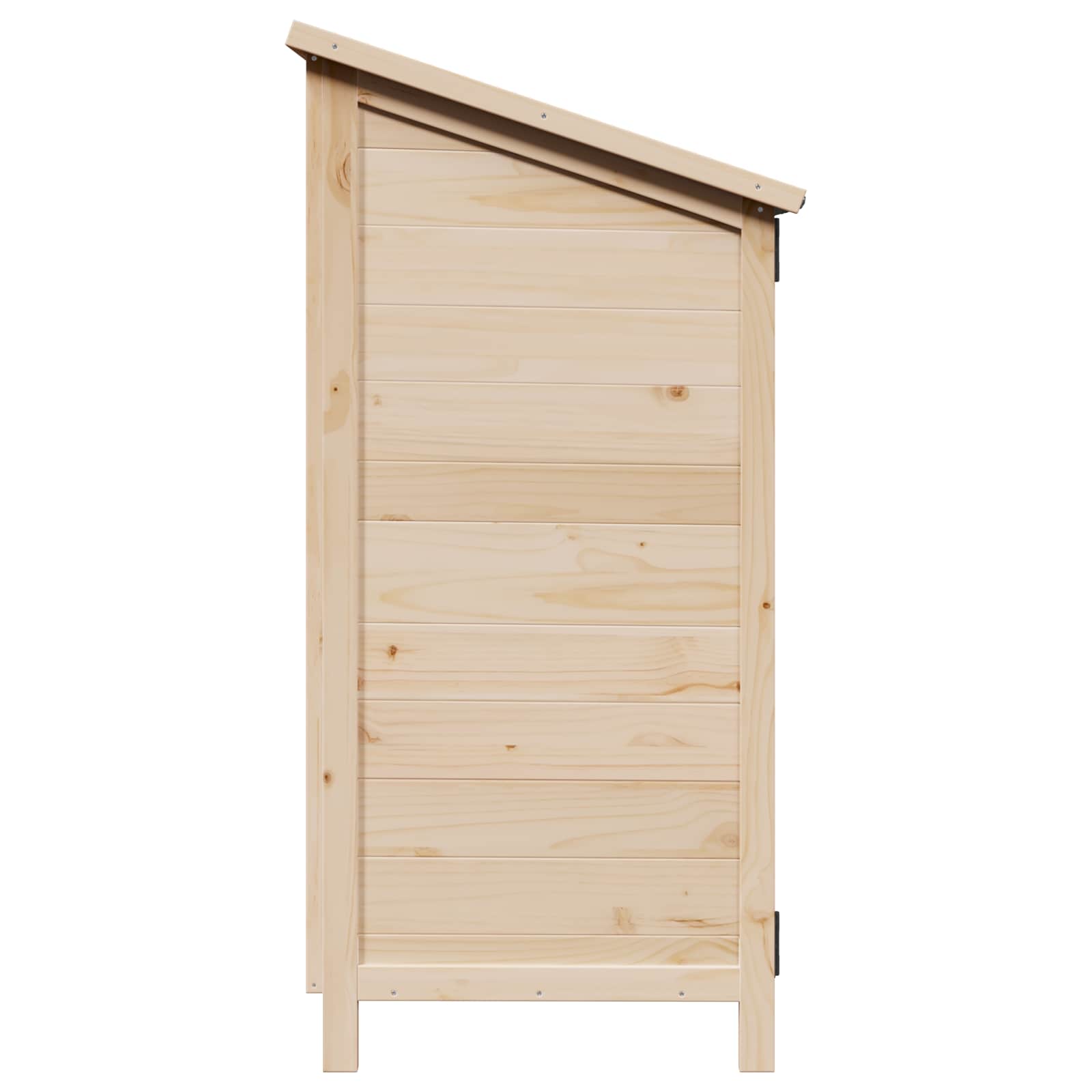 Tuinschuur Naturel 59 x 56 x 113,5 cm Bewerkt hout image 5