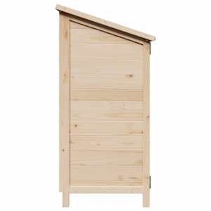 Zahradní shed Přírodní 59 x 56 x 113,5 cm Kompozitní dřevo - obrázek 5
