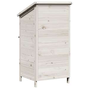 Zahradní shed Bílá 59 x 56 x 113,5 cm Kompozitní dřevo - obrázek 7