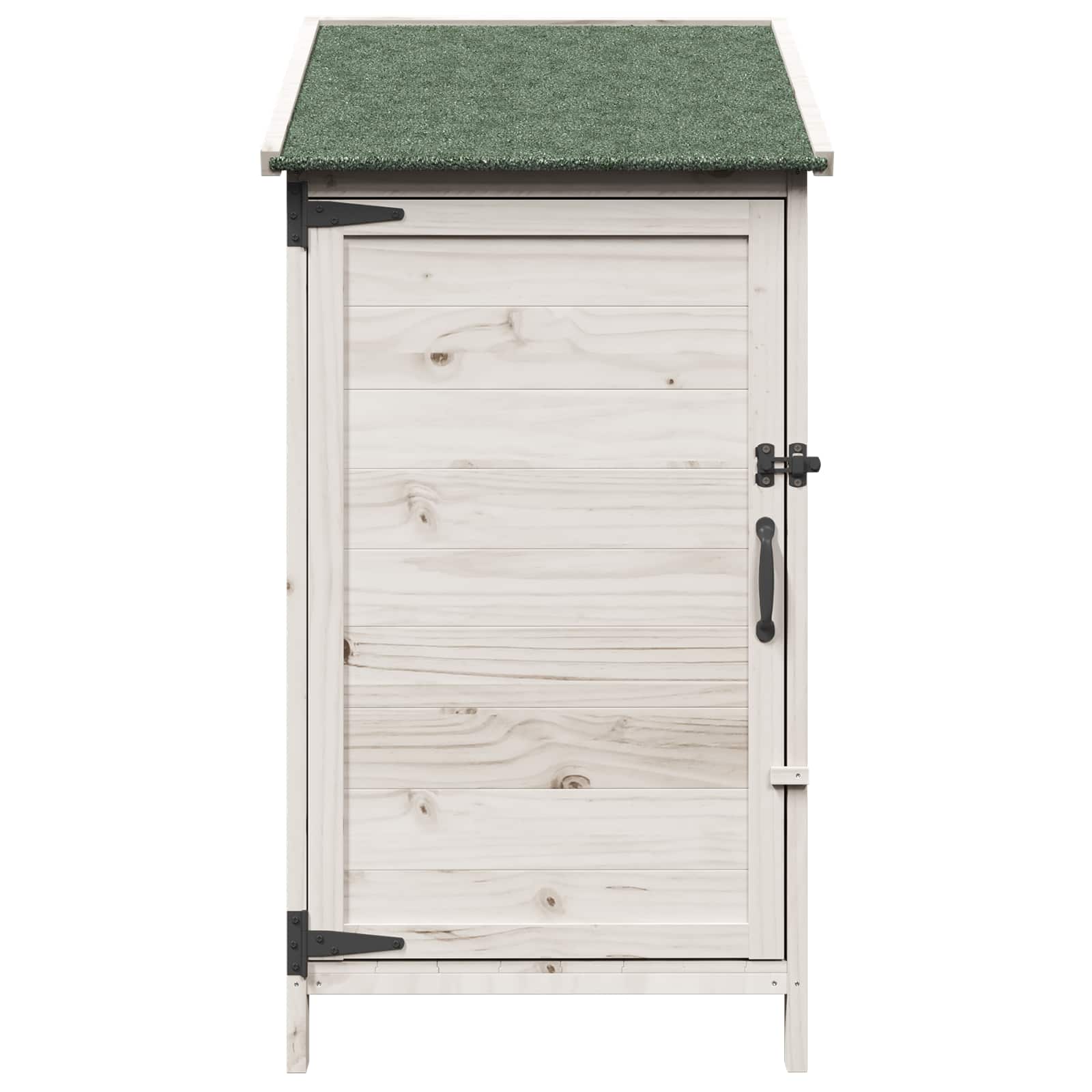 Tuinschuur Wit 59 x 56 x 113,5 cm Bewerkt hout image 5