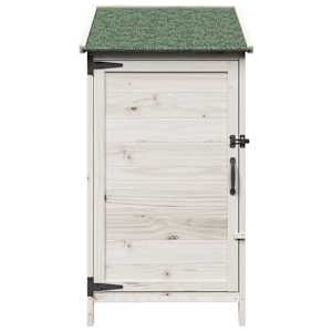 Zahradní shed Bílá 59 x 56 x 113,5 cm Kompozitní dřevo - obrázek 5