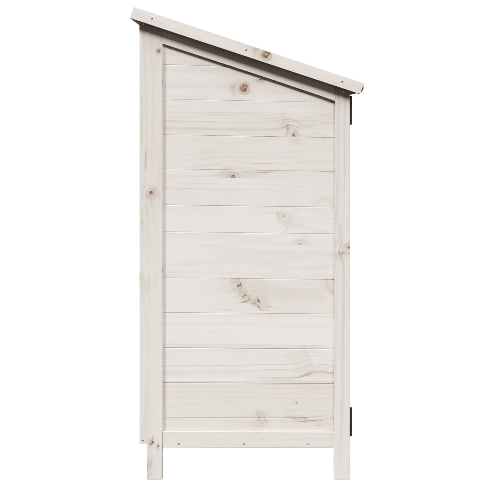 Tuinschuur Wit 59 x 56 x 113,5 cm Bewerkt hout image 6