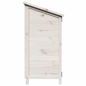 Zahradní shed Bílá 59 x 56 x 113,5 cm Kompozitní dřevo - obrázek 6