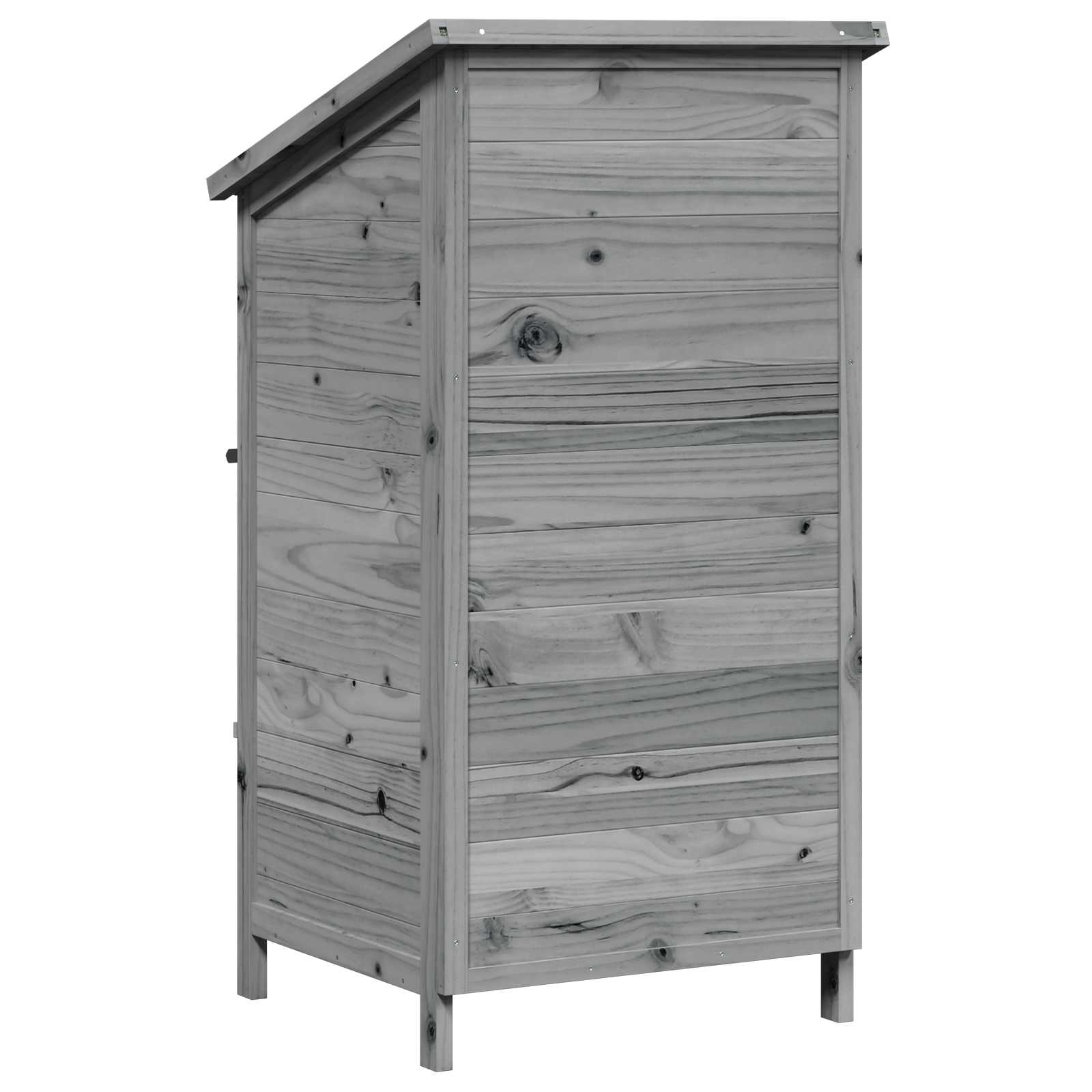 Tuinschuur Grijs 59 x 56 x 113,5 cm Bewerkt hout image 7