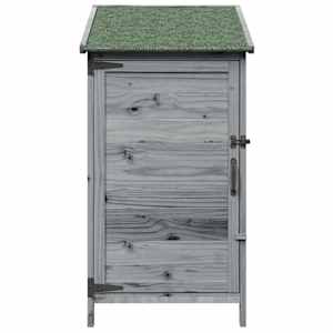 Zahradní shed Šedá 59 x 56 x 113,5 cm Kompozitní dřevo - obrázek 5