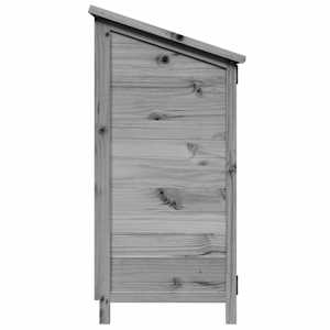Zahradní shed Šedá 59 x 56 x 113,5 cm Kompozitní dřevo - obrázek 6