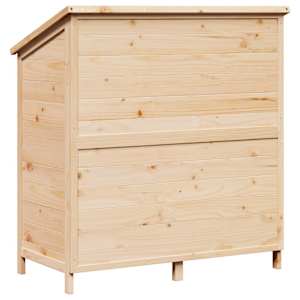 Zahradní shed Přírodní 106,5 x 56 x 113,5 cm Kompozitní dřevo - obrázek 6