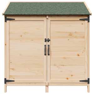 Zahradní shed Přírodní 106,5 x 56 x 113,5 cm Kompozitní dřevo - obrázek 4