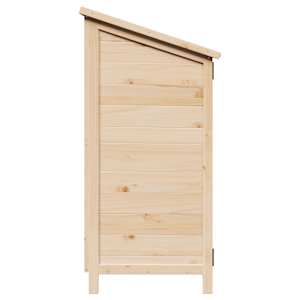 Zahradní shed Přírodní 106,5 x 56 x 113,5 cm Kompozitní dřevo - obrázek 5