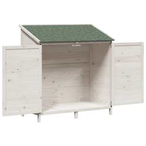 Zahradní shed Bílá 106,5 x 56 x 113,5 cm Kompozitní dřevo - obrázek 4