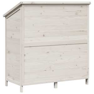 Zahradní shed Bílá 106,5 x 56 x 113,5 cm Kompozitní dřevo - obrázek 7