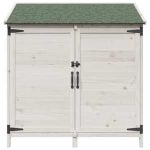 Zahradní shed Bílá 106,5 x 56 x 113,5 cm Kompozitní dřevo - obrázek 5