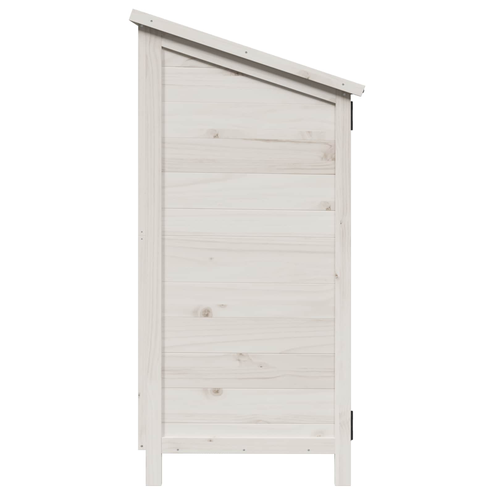 Tuinschuur Wit 106,5 x 56 x 113,5 cm Bewerkt hout image 6