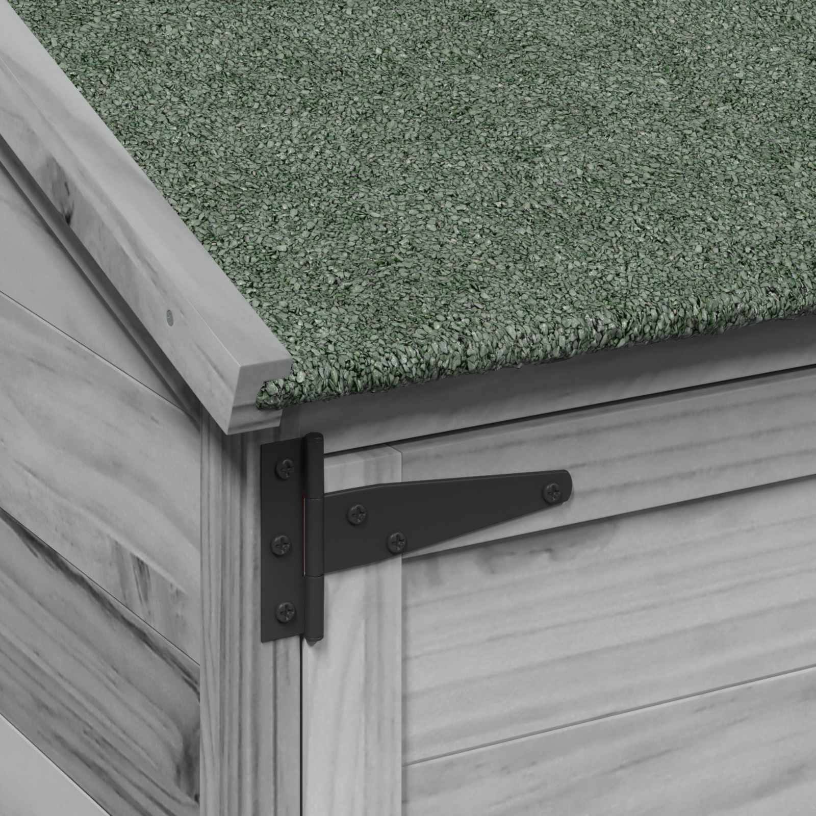 Tuinschuur Grijs 106,5 x 56 x 113,5 cm Bewerkt hout image 8