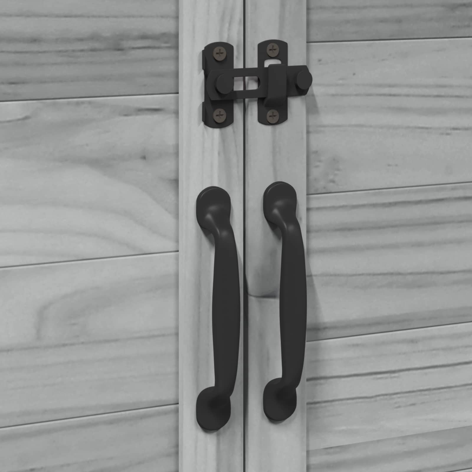 Tuinschuur Grijs 106,5 x 56 x 113,5 cm Bewerkt hout image 9