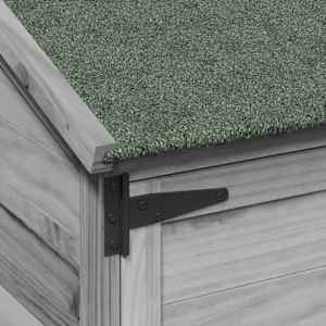 Zahradní shed Šedá 106,5 x 56 x 113,5 cm Kompozitní dřevo - obrázek 8