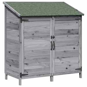 vidaXL Aiashed katusega Hall 106,5 x 56 x 113,5 cm Tugev kuusepuit