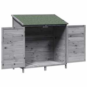Zahradní shed Šedá 106,5 x 56 x 113,5 cm Kompozitní dřevo - obrázek 4