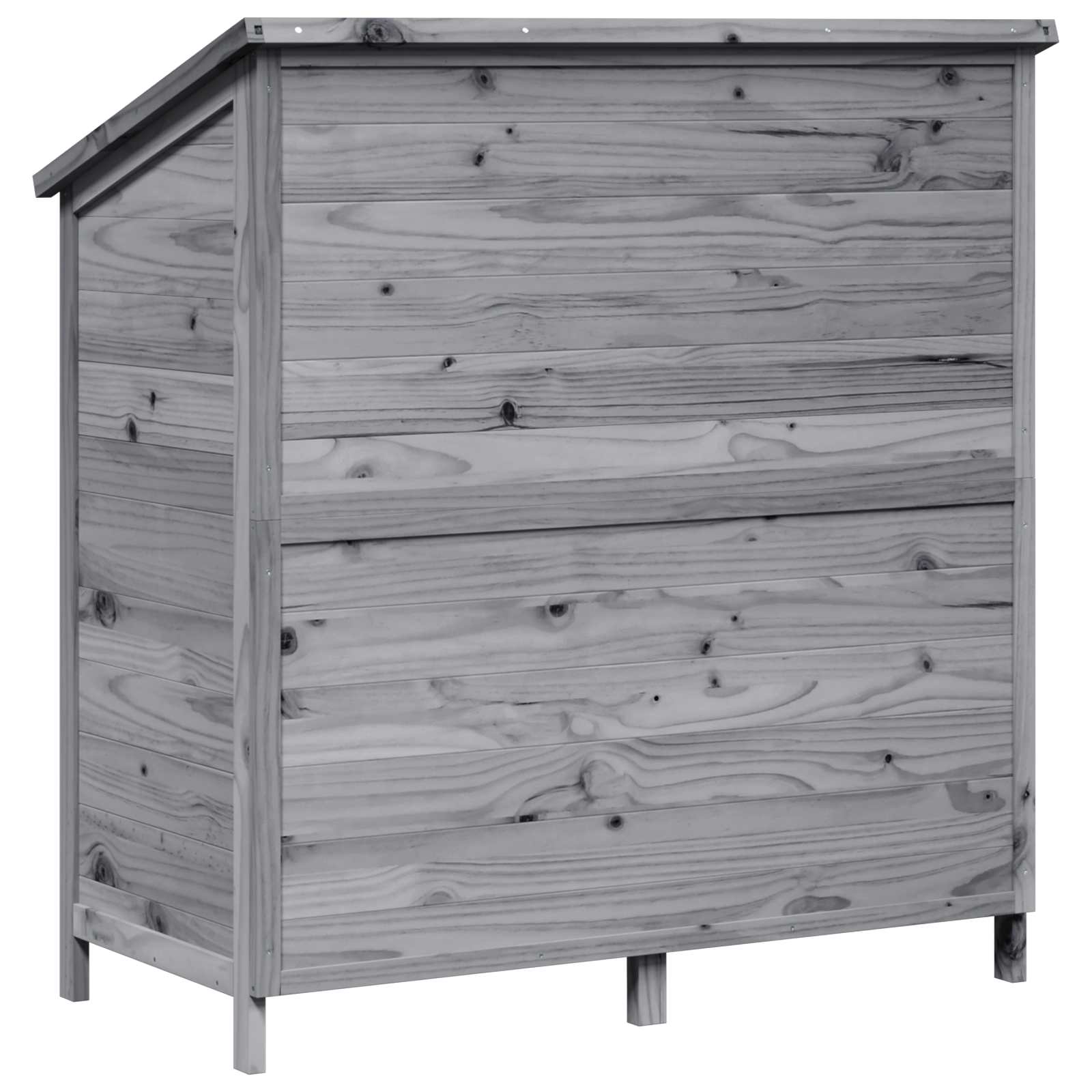 Tuinschuur Grijs 106,5 x 56 x 113,5 cm Bewerkt hout image 7