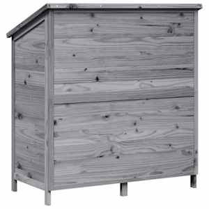Zahradní shed Šedá 106,5 x 56 x 113,5 cm Kompozitní dřevo - obrázek 7