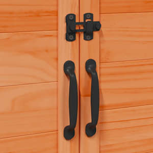 Zahradní shed Hnědá 106,5 x 56 x 113,5 cm Kompozitní dřevo - obrázek 9