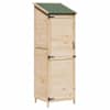 vidaXL Aiashed lukuga Naturaalne 59,5 x 56 x 176,5 cm Tugev kuusepuit