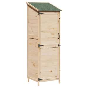Zahradní shed Přírodní 59,5 x 56 x 176,5 cm Kompozitní dřevo - obrázek 2