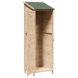 Zahradní shed Přírodní 59,5 x 56 x 176,5 cm Kompozitní dřevo - obrázek 3
