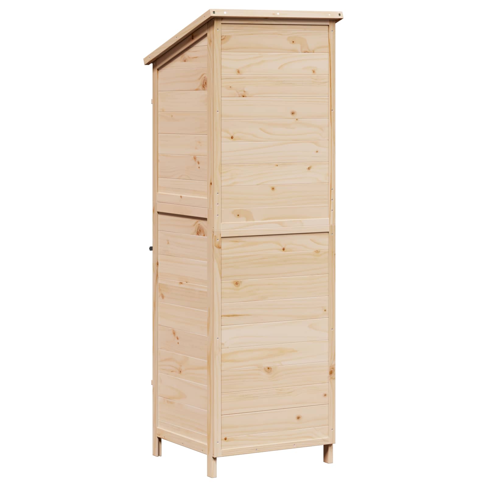 Tuinschuur Naturel 59,5 x 56 x 176,5 cm Bewerkt hout image 6