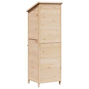 Zahradní shed Přírodní 59,5 x 56 x 176,5 cm Kompozitní dřevo - obrázek 6