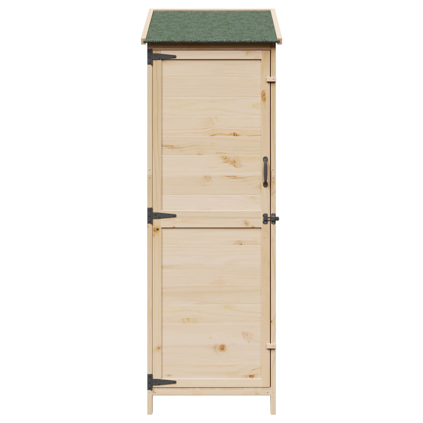 Tuinschuur Naturel 59,5 x 56 x 176,5 cm Bewerkt hout image 4