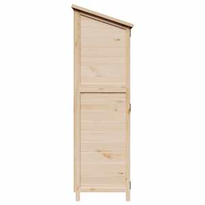 Zahradní shed Přírodní 59,5 x 56 x 176,5 cm Kompozitní dřevo - obrázek 5