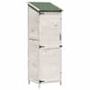 vidaXL Aiashed katusega Valge 59,5 x 56 x 176,5 cm Tugev kuusepuit