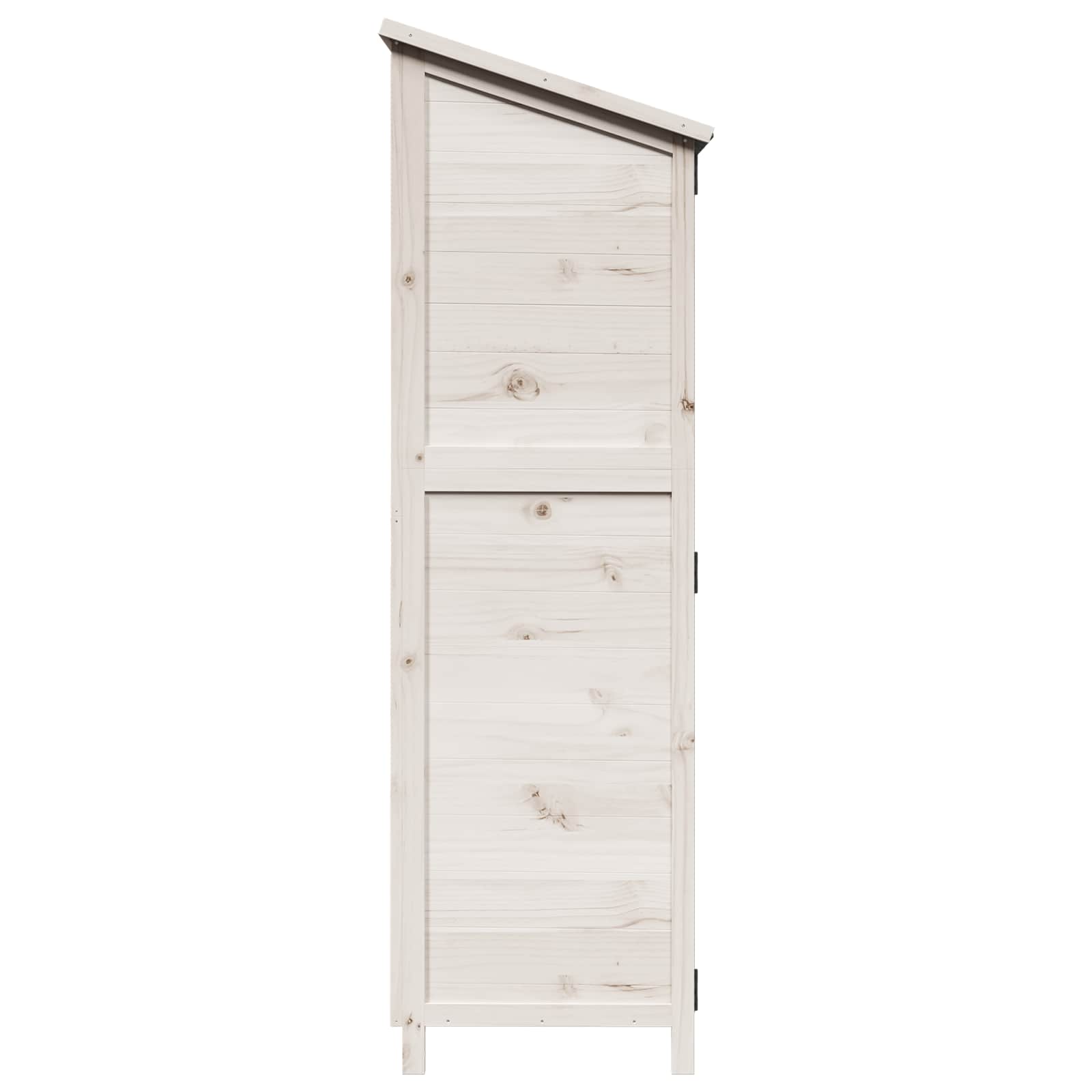 Tuinschuur Wit 59,5 x 56 x 176,5 cm Bewerkt hout image 6