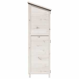 Zahradní shed Bílá 59,5 x 56 x 176,5 cm Kompozitní dřevo - obrázek 6